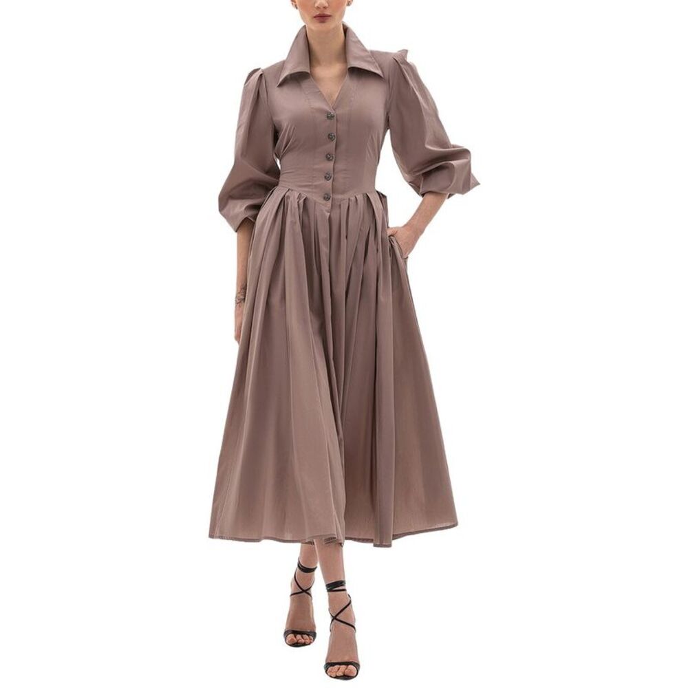 Bgl Womens Shirtdress, Brown